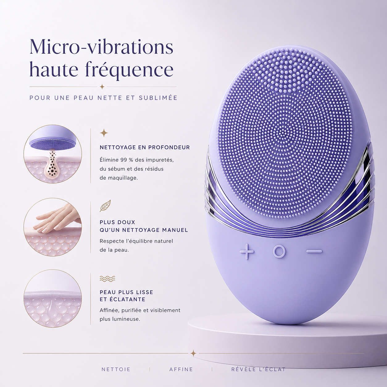 Brosse nettoyante pour le visage